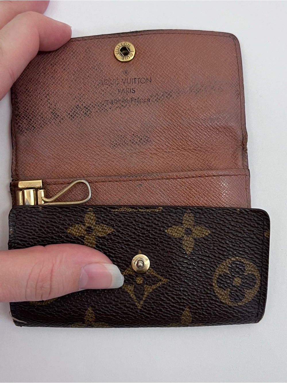 Louis Vuitton Monogram Multicles 6 Key Holder Key Case Wallet Brown Canvas LV - Picture 8 of 13